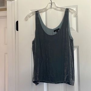 J. Crew Velvety Tank Top Seafoam Teal XS